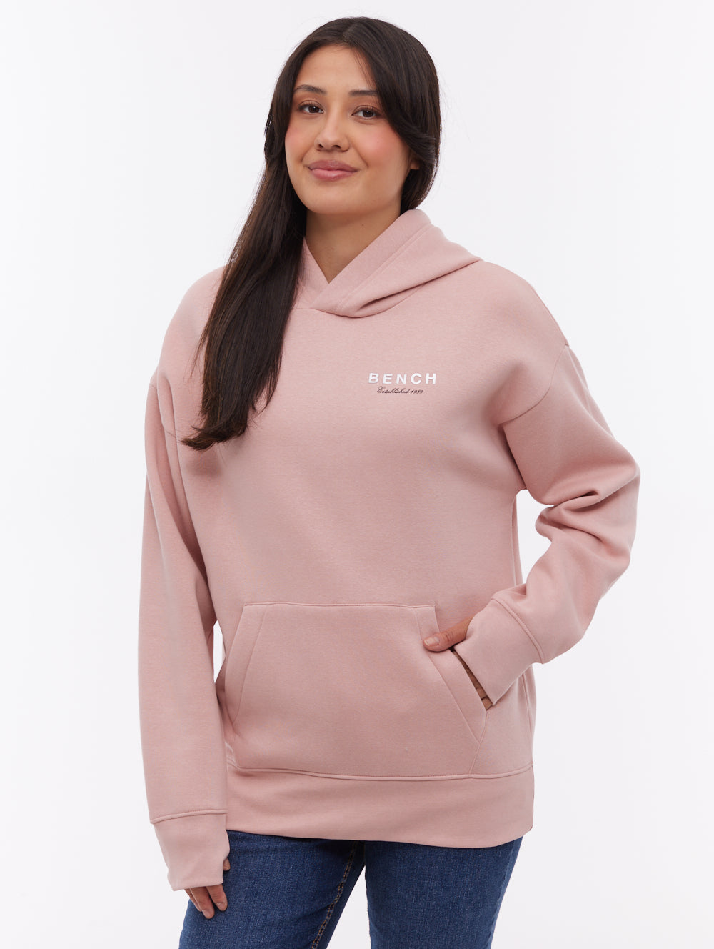 Harmy chandail à capuchon avec graphique au dos - Rose