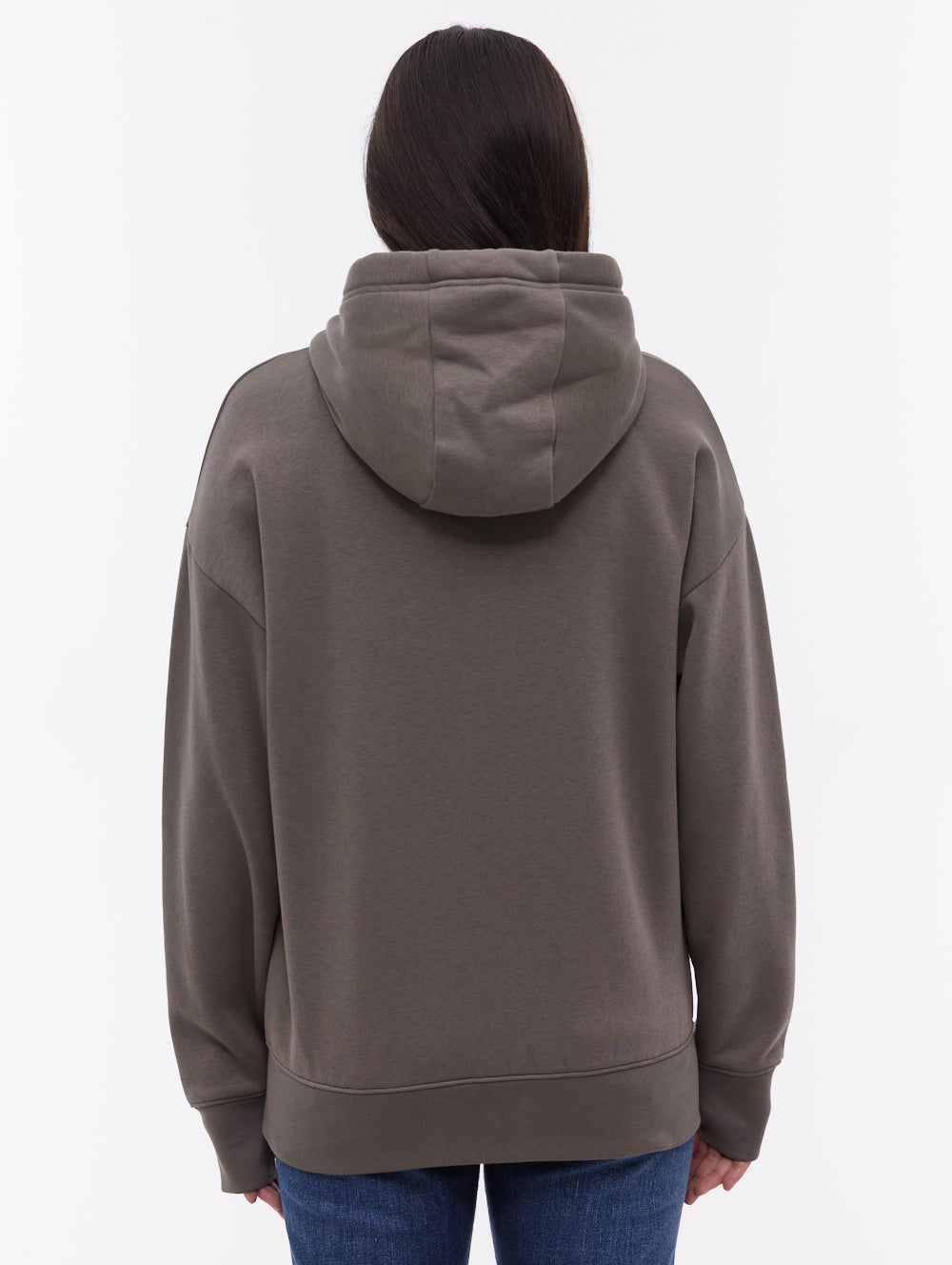 Kingra chandail oversize à capuchon zippé - Gris