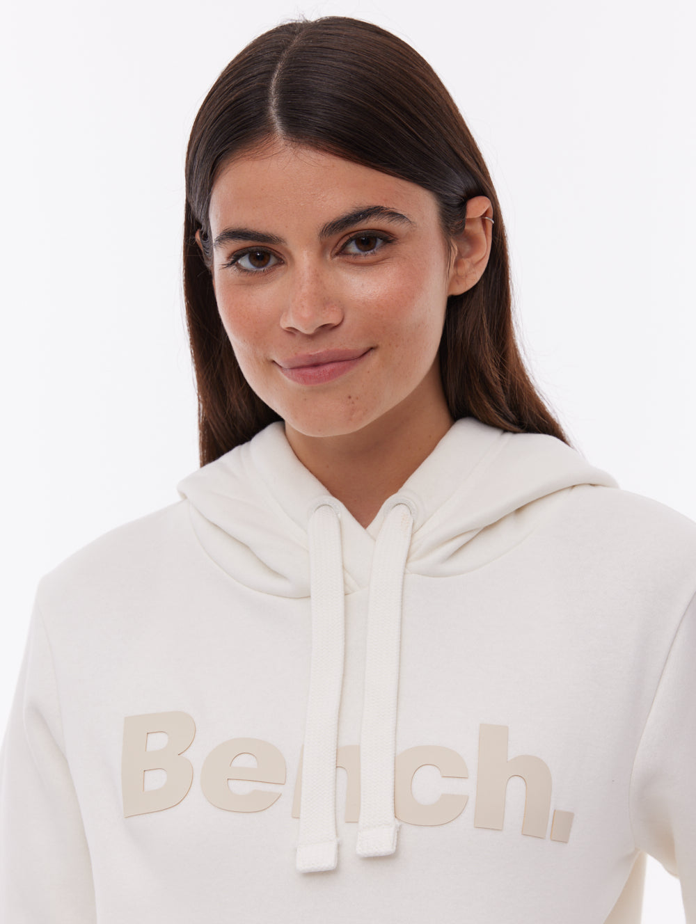 Herth White Hoodies Logo Shot 1