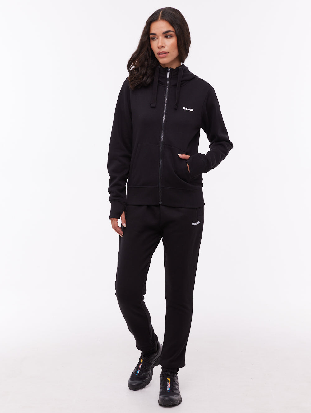 Carah Black BK001 Zips Small Logo Shot 1