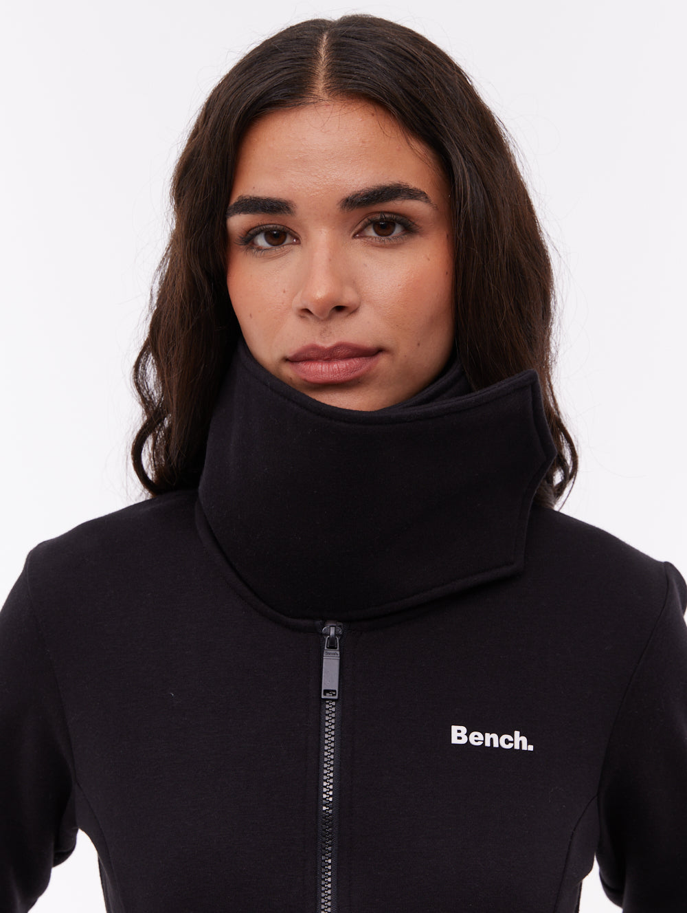Sheli Black BK001 Funnel Zips Small Logo Shot 1
