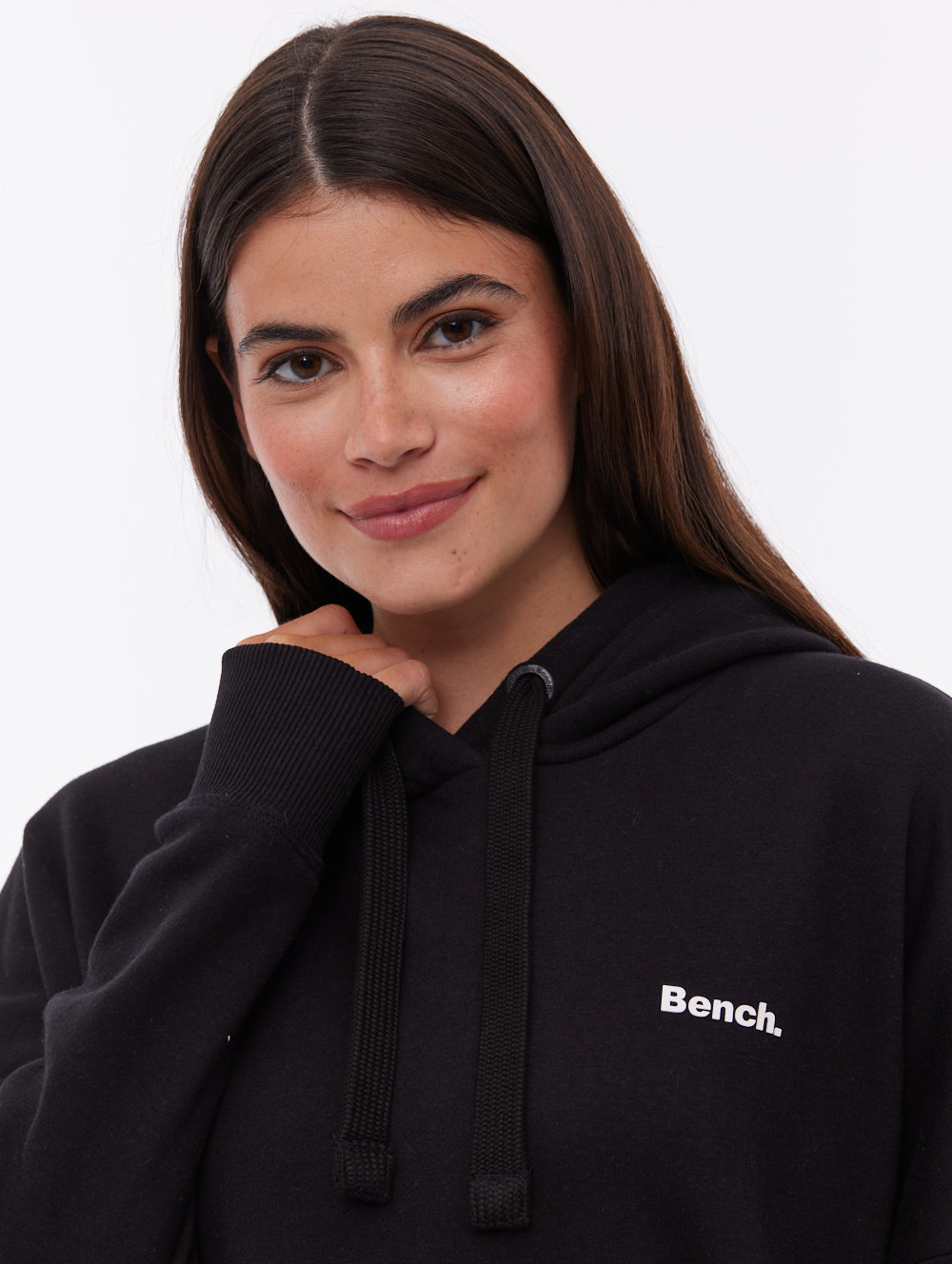 Darea Black BK001 Hoodies Oversized Small Logo Shot 1