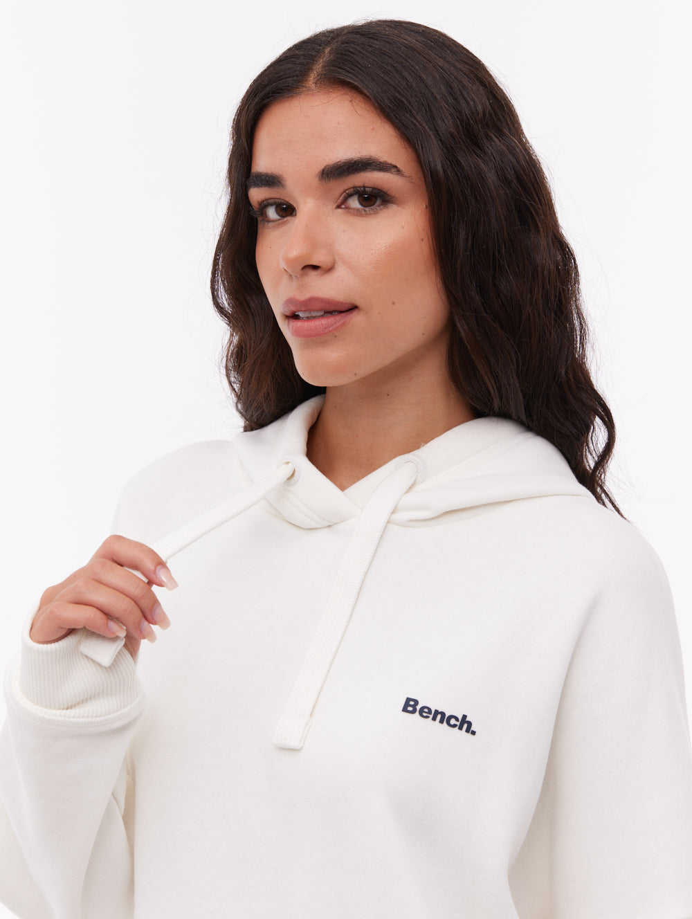 Darea White WH007 Hoodies Oversized Small Logo Shot 2
