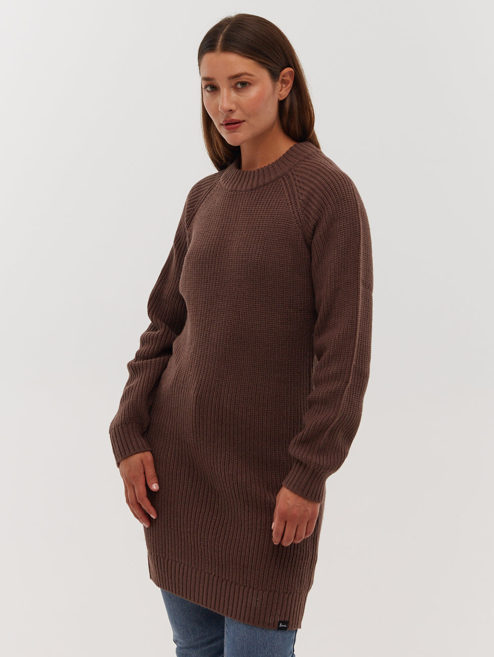 Karlie Rib Knit Sweater Dress