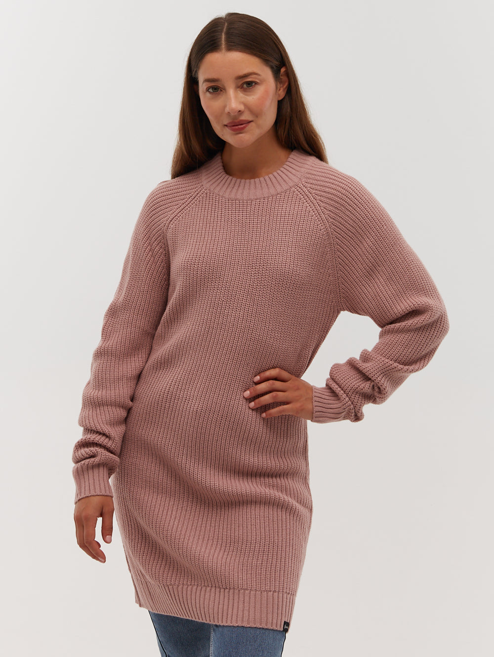 Karlie Rib Knit Sweater Dress