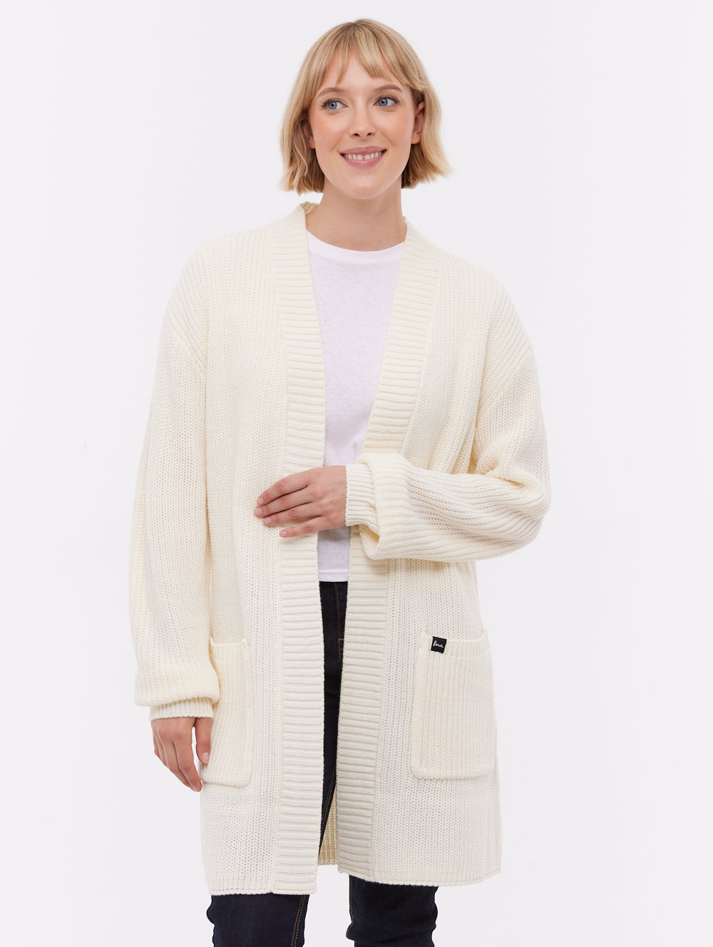 Asteria Long Cardigan Sweater White Bench