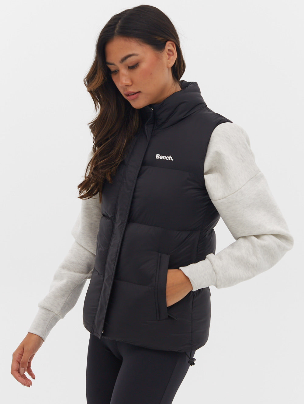 Mattea Funnel Neck Puffer Vest