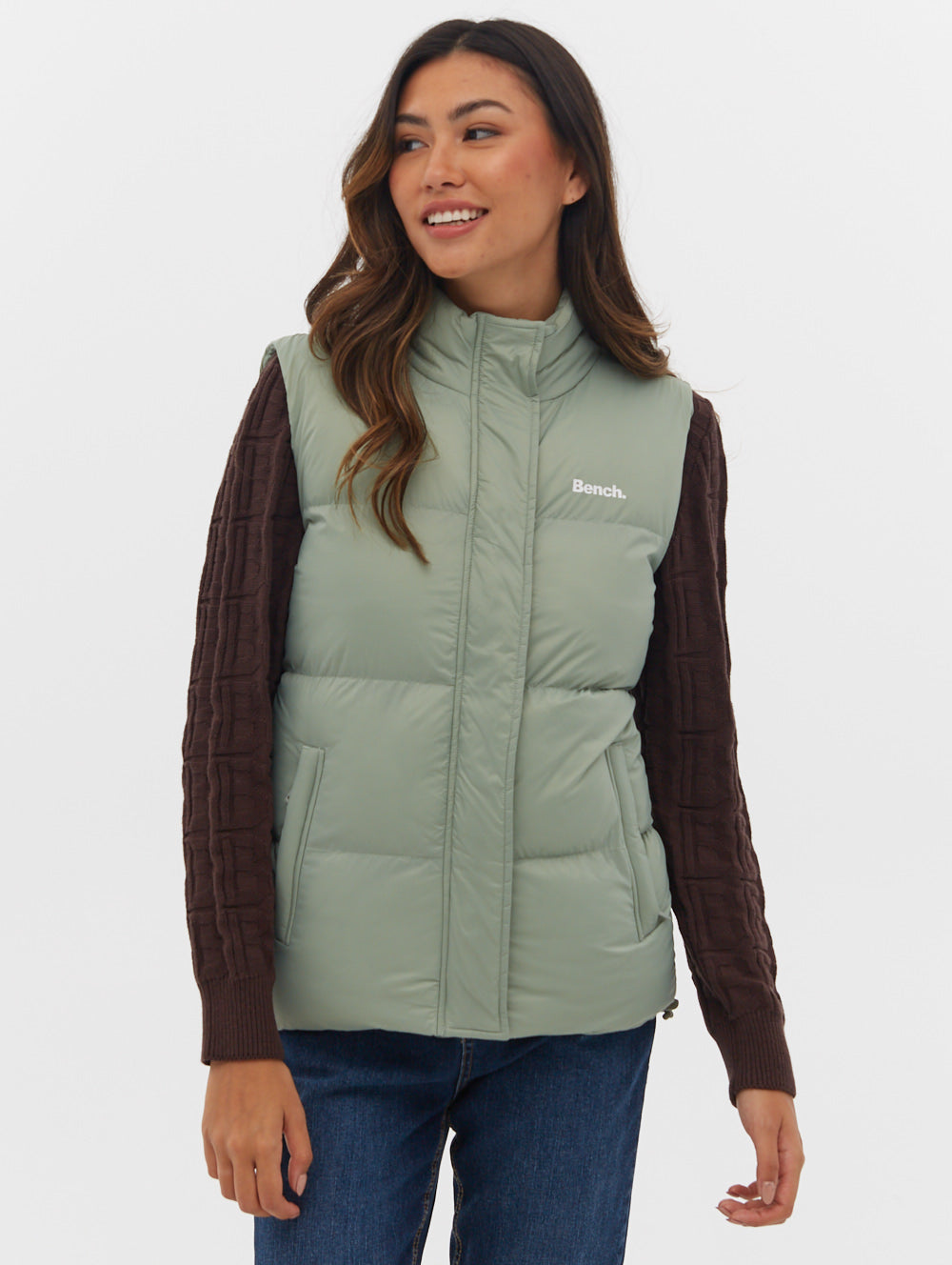 Mattea Funnel Neck Puffer Vest