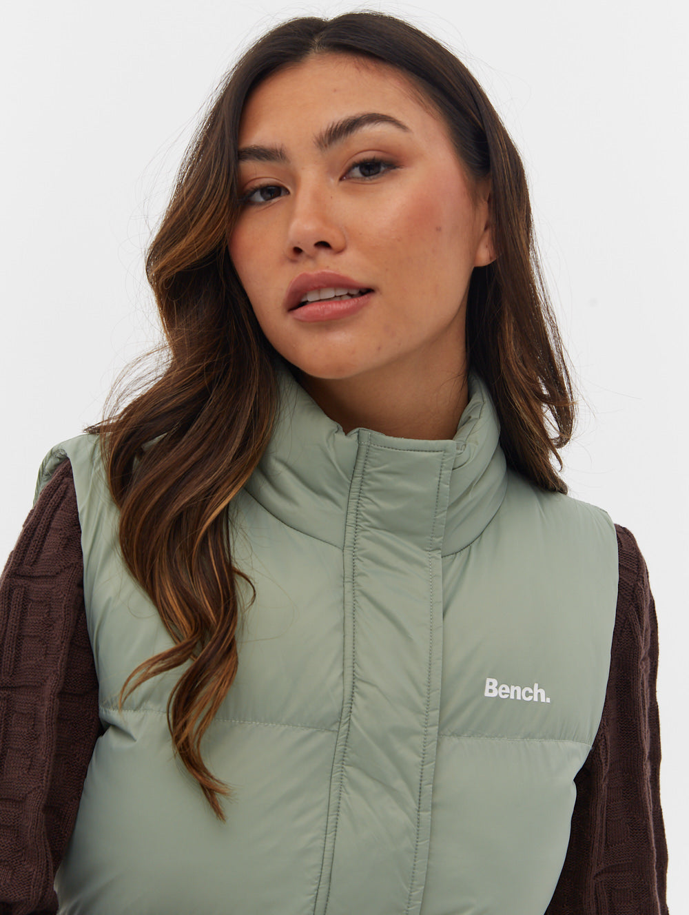 Mattea Funnel Neck Puffer Vest