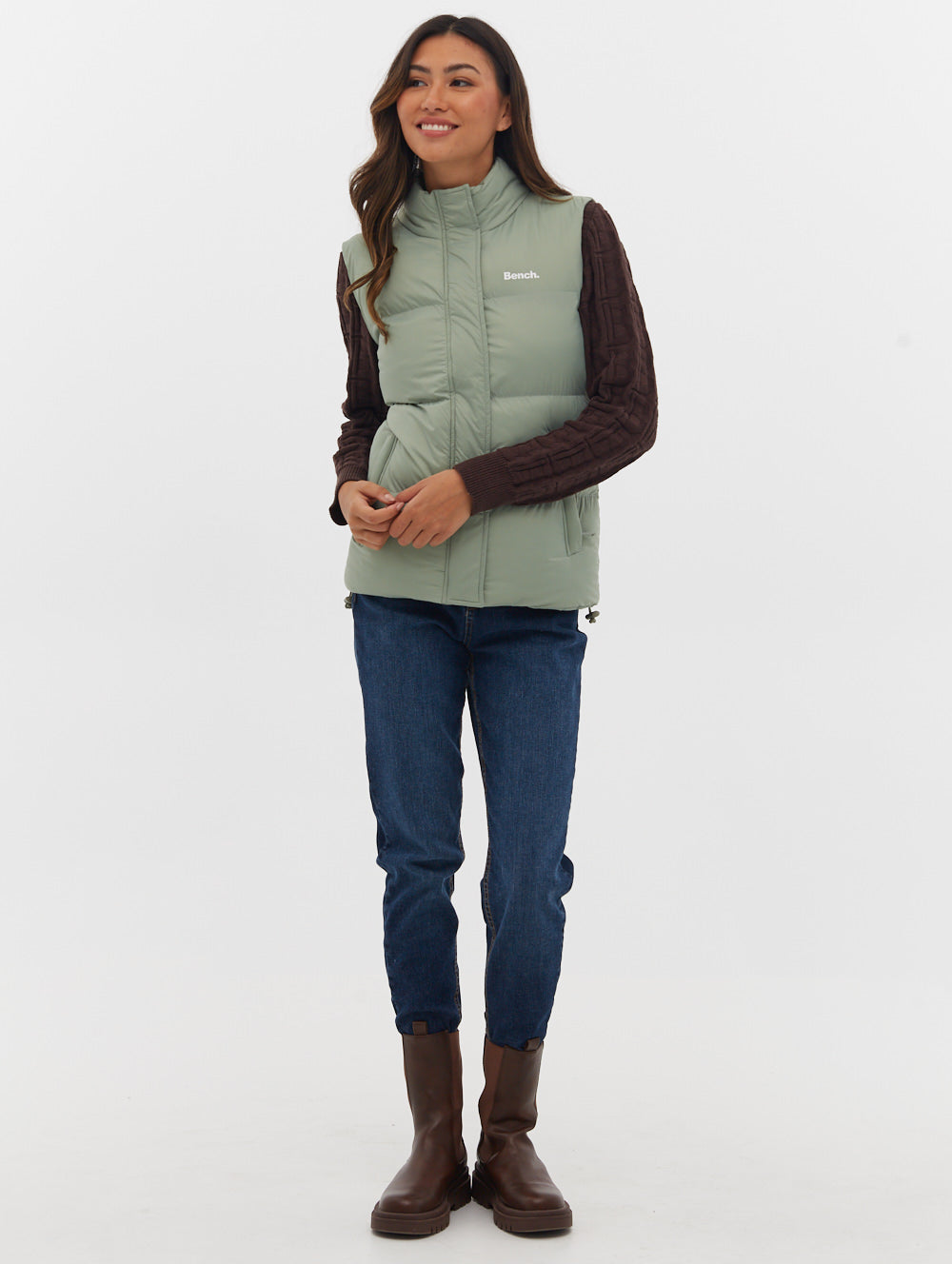 Mattea Funnel Neck Puffer Vest