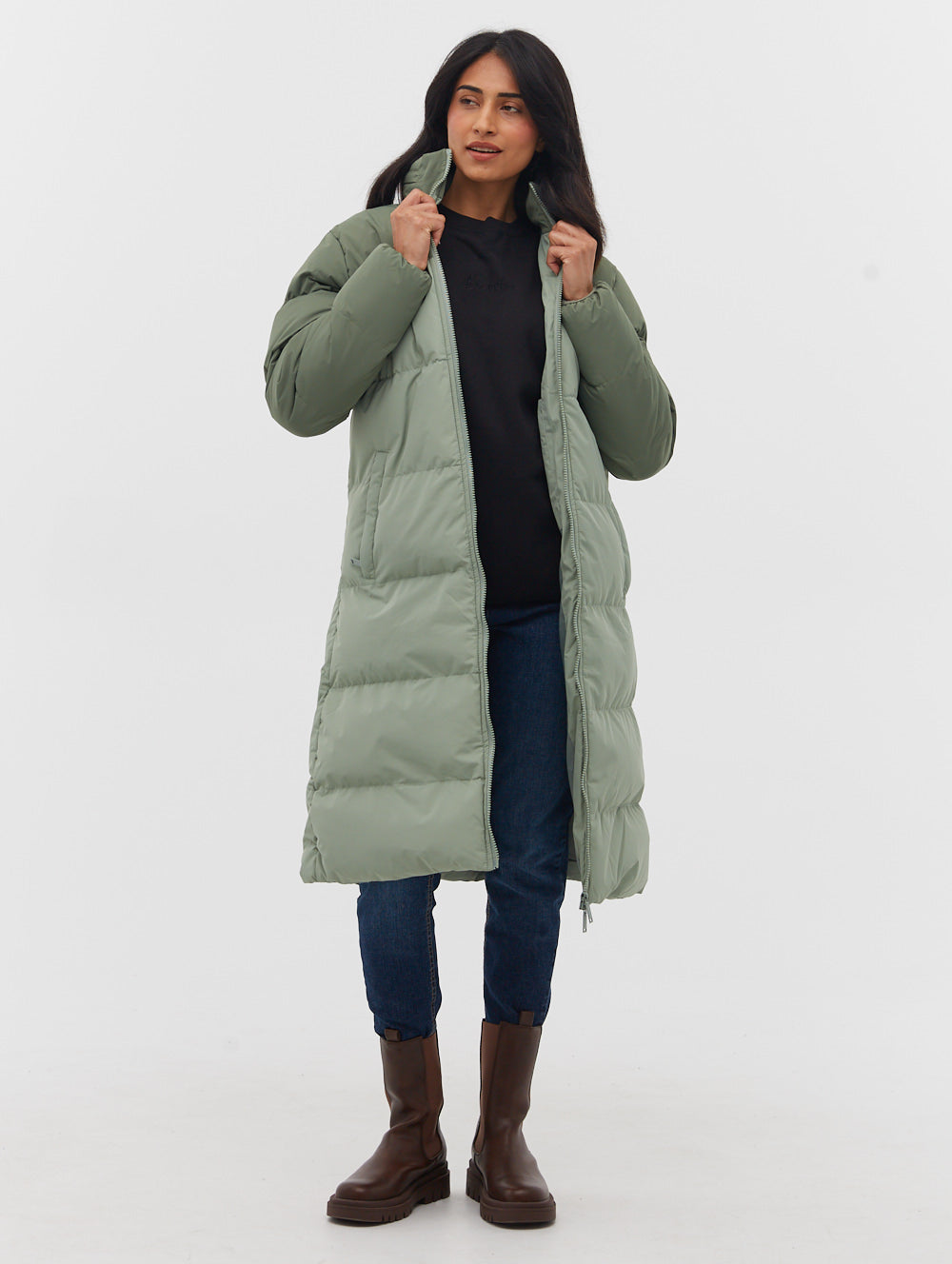 Phyllis Two-Tone Long Parka - BN4K25001