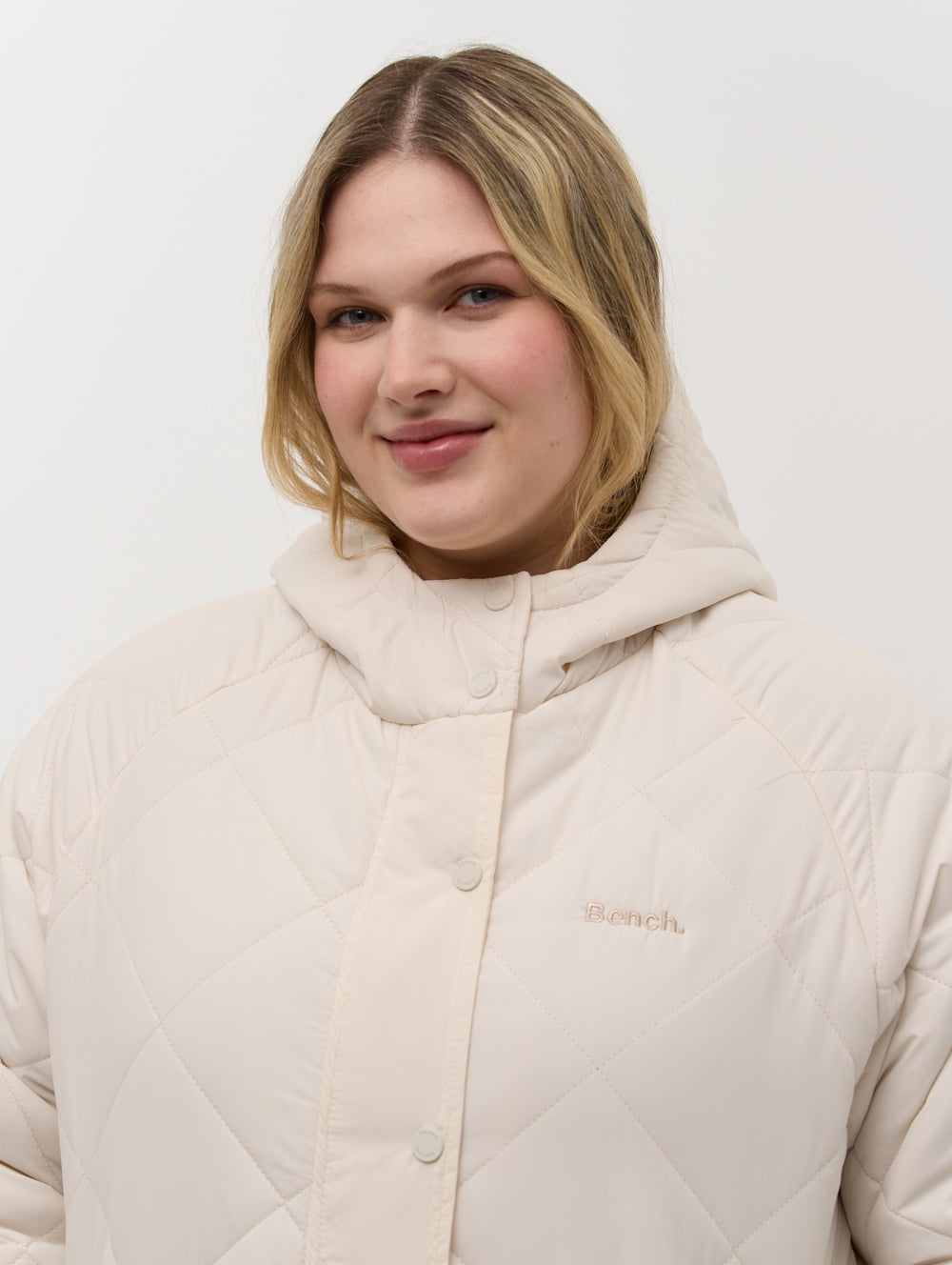 Genie Diamond Quilted Midi Parka