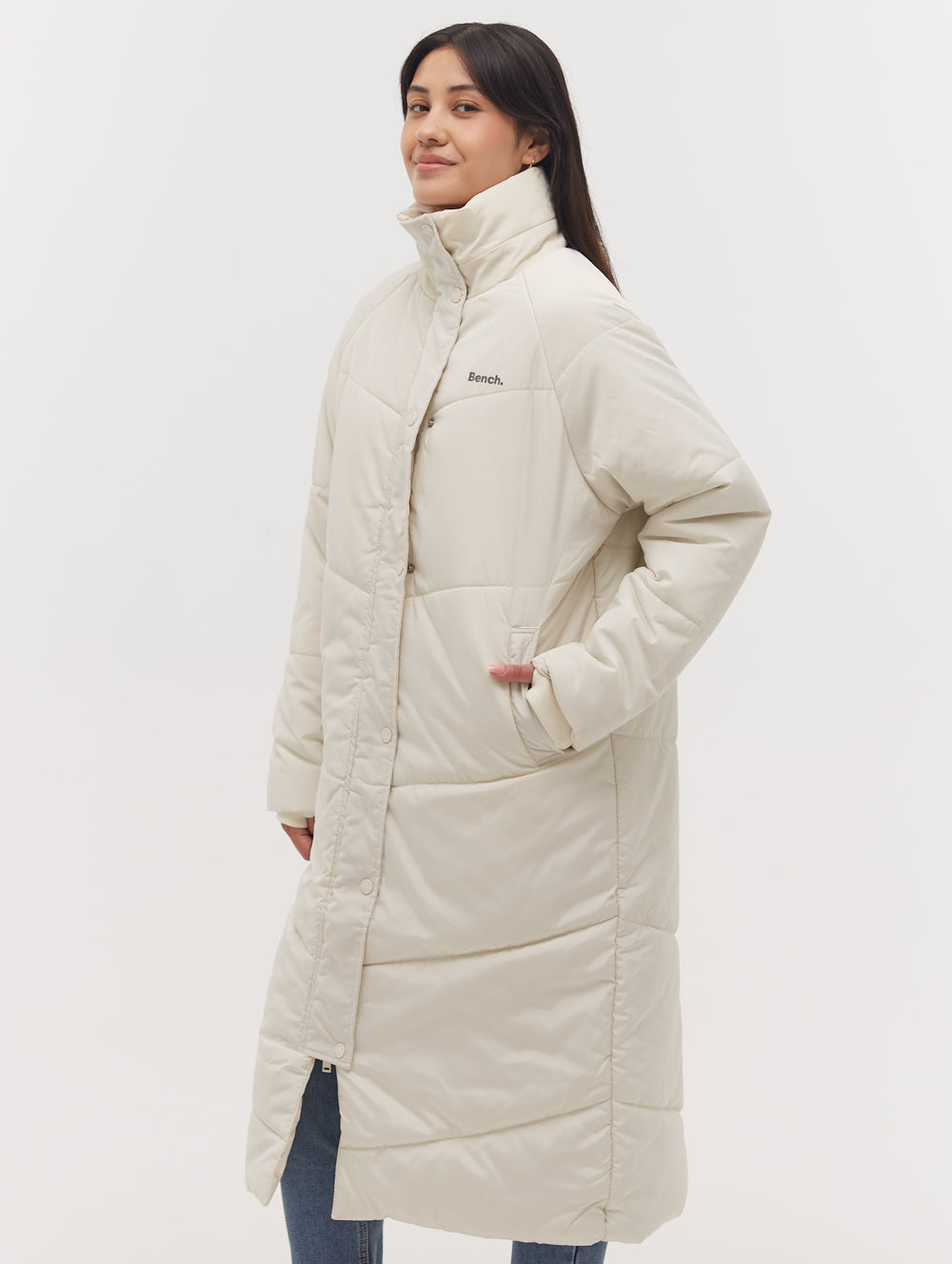 Tianae Quilted Midi Parka