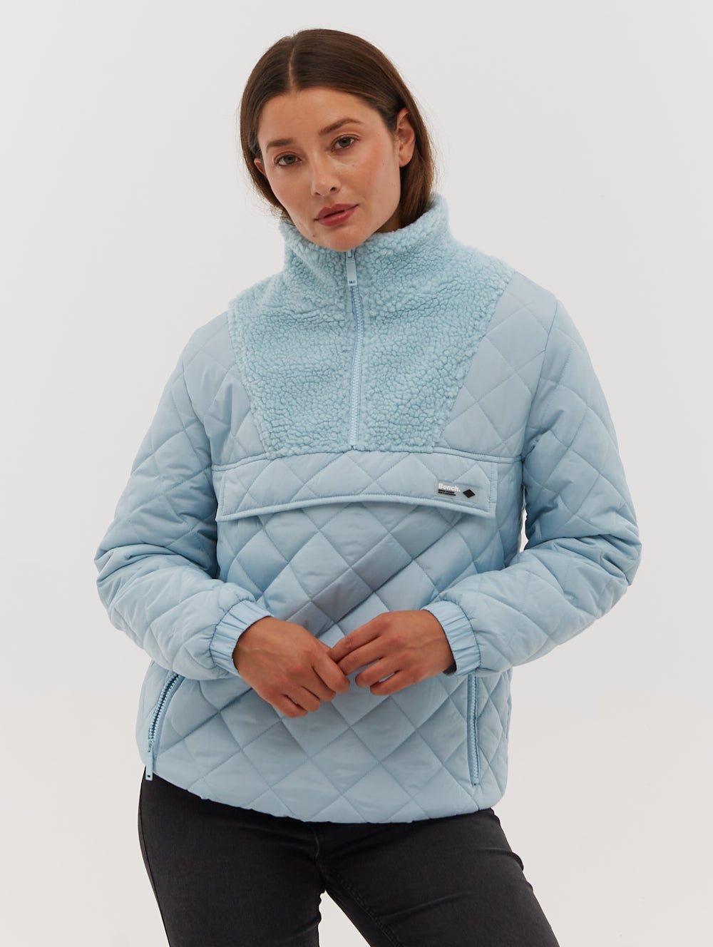 Chel Quarter-Zip Quilted Jacket