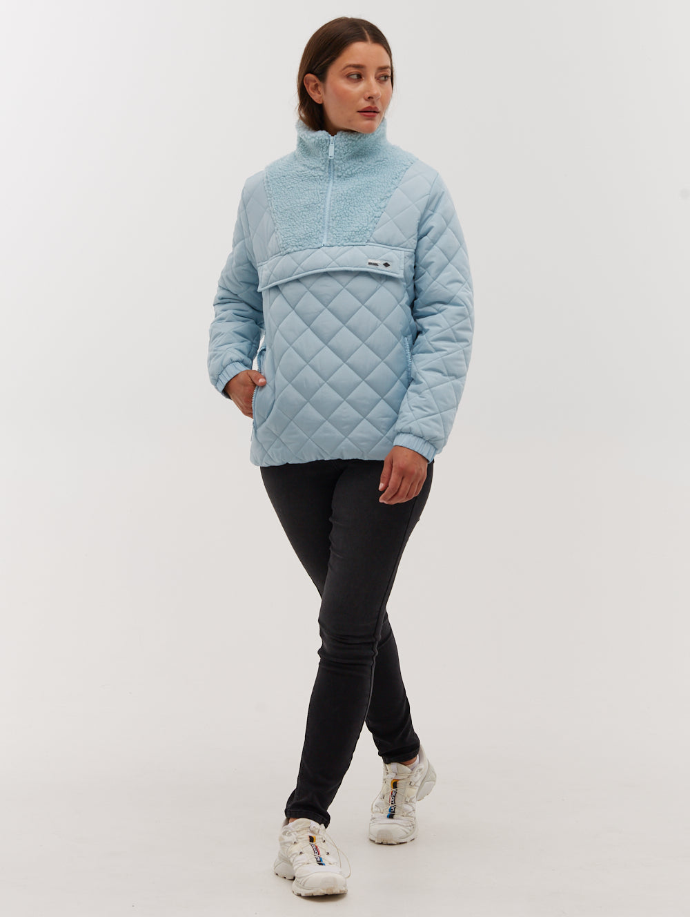 Chel Quarter-Zip Quilted Jacket