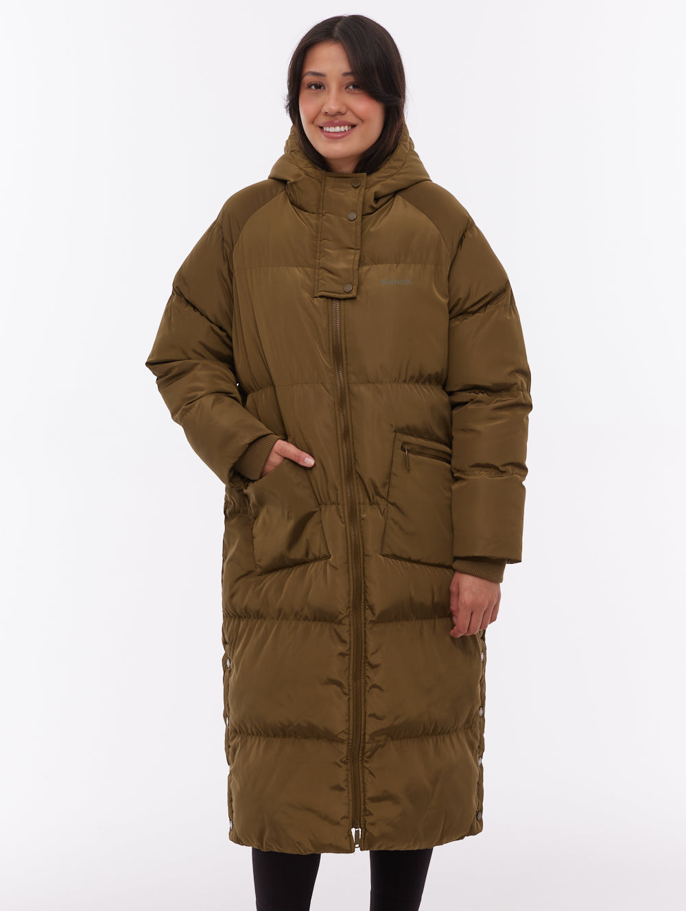 Dans Maxi Puffer Coat Green