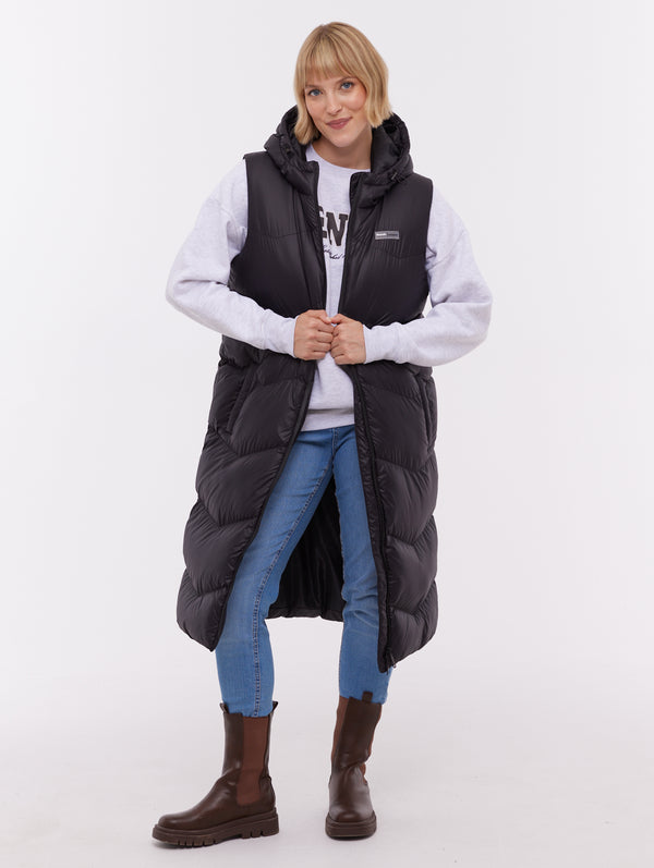 トップス MSCHF HOODED STRIPE VEST Padded_Vest_Black_JW5845_db41_
