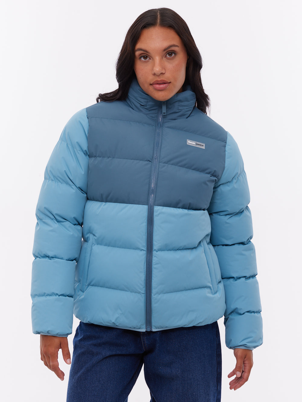 Jehn Two-Tone Puffer Jacket - Aqua - Bench
