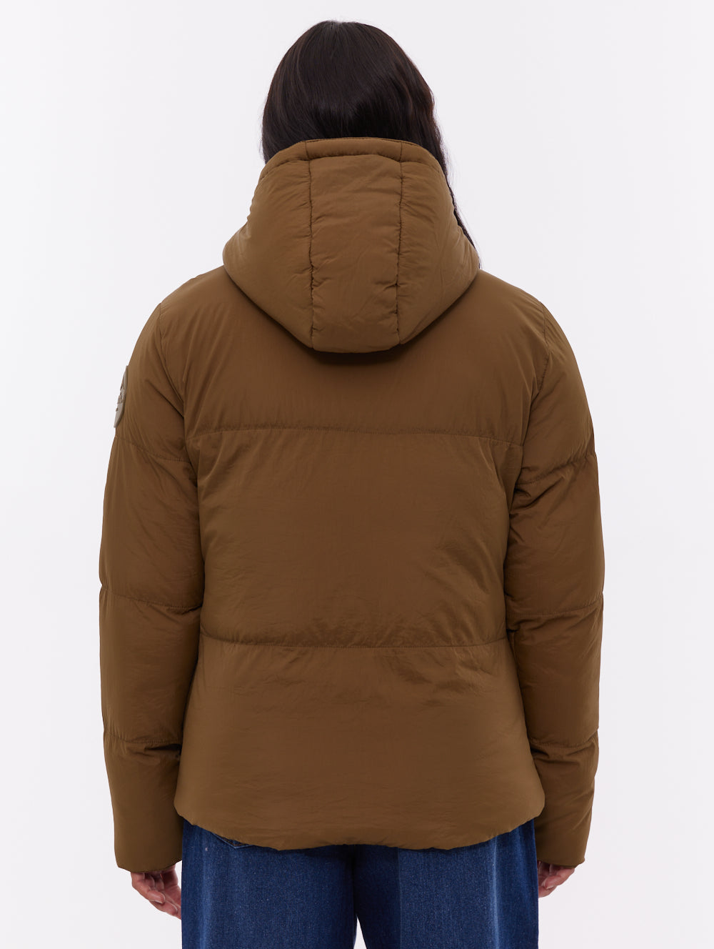 Willah Hooded Puffer Jacket - Green - Bench