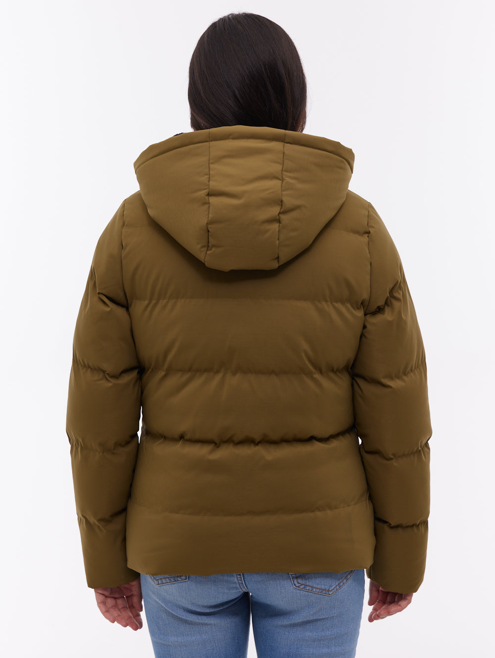 Atha Hooded Puffer Jacket - Green - Bench
