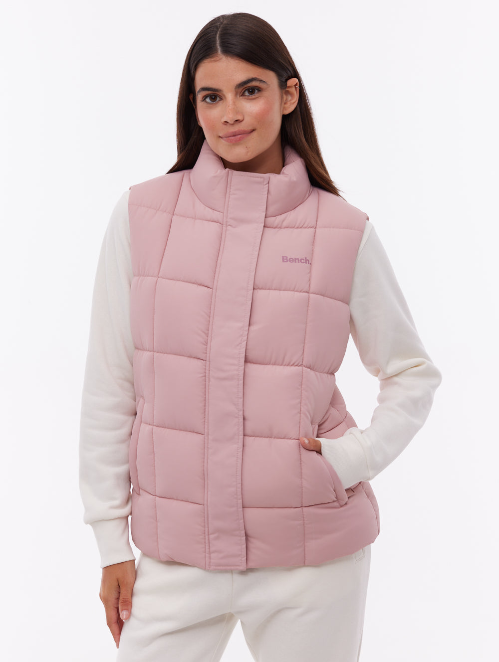 Kacie Puffer Vest - Pink