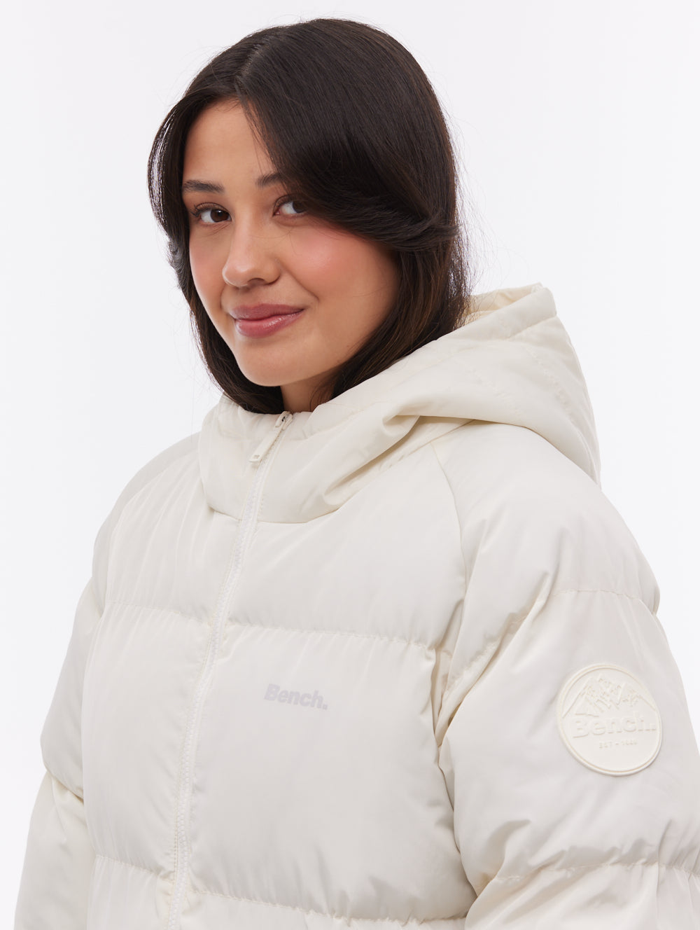 Larah Midi Parka - White