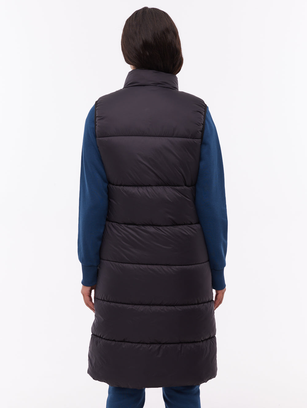 Matina veste sans manches matelassée maxi - Noir