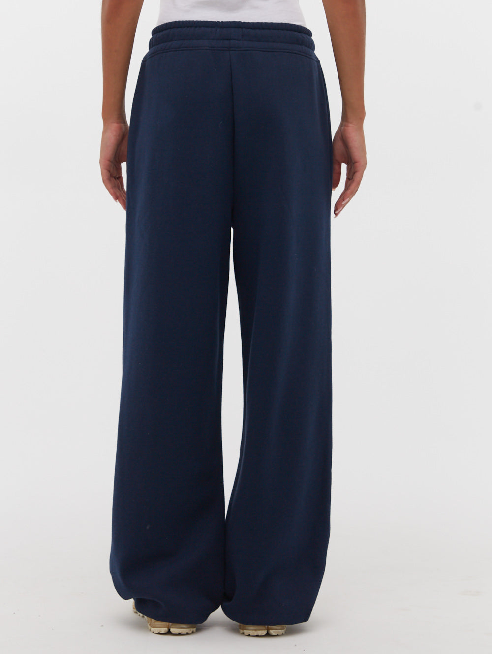 Navy wide leg on sale joggers