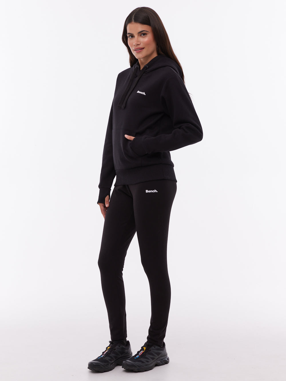 Jeana Black BK001 Leggings Small Logo Shot 1