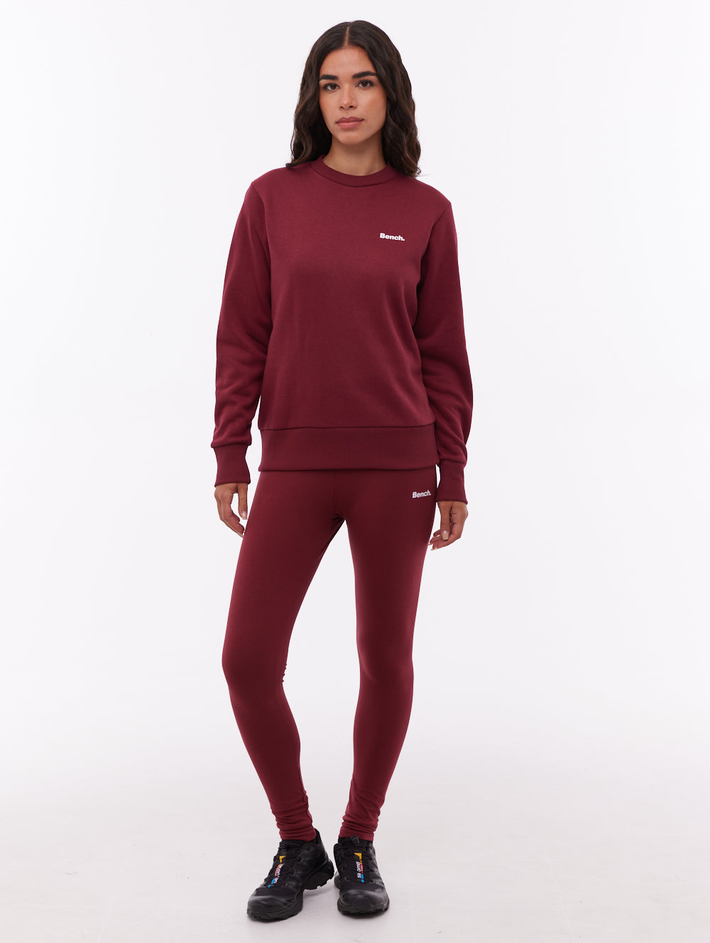 Jeana Red BU028 Leggings Small Logo Shot 2