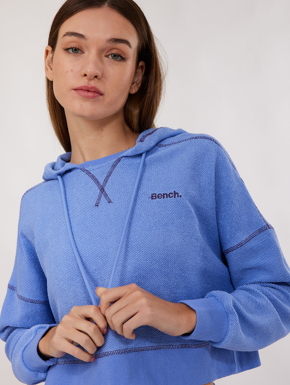 Adidas cropped sale french terry hoodie