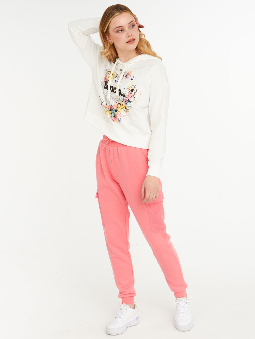 Florence French Terry Cropped Pullover Hoodie