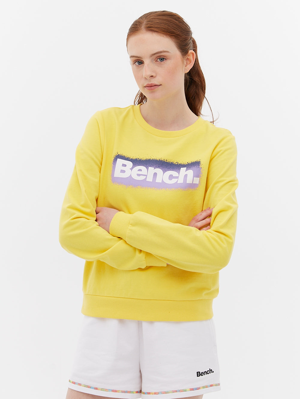 French Terry Graphic Crew Neck Sweatshirt