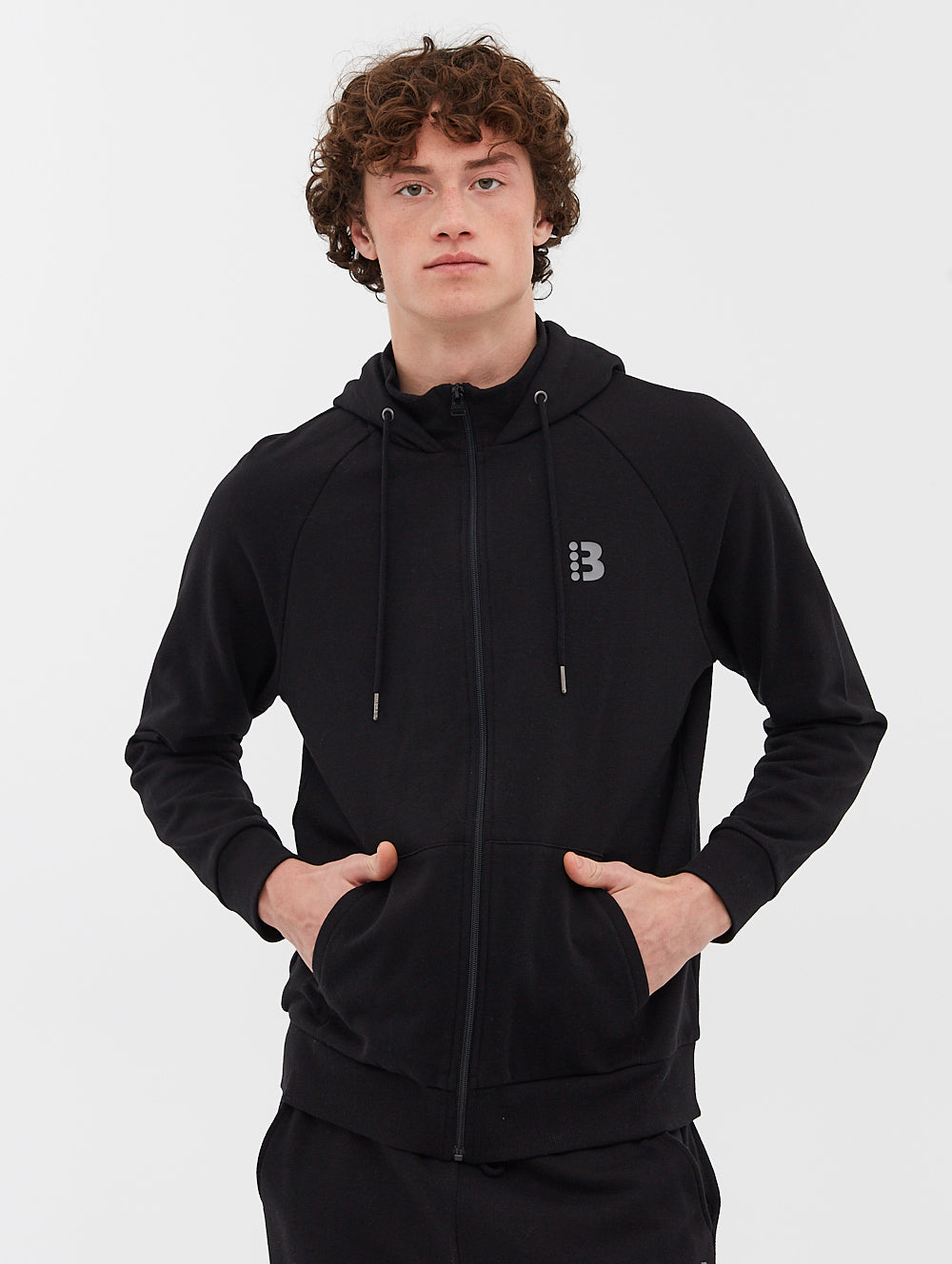 Flocker Black Zip Hoodies Shot 1