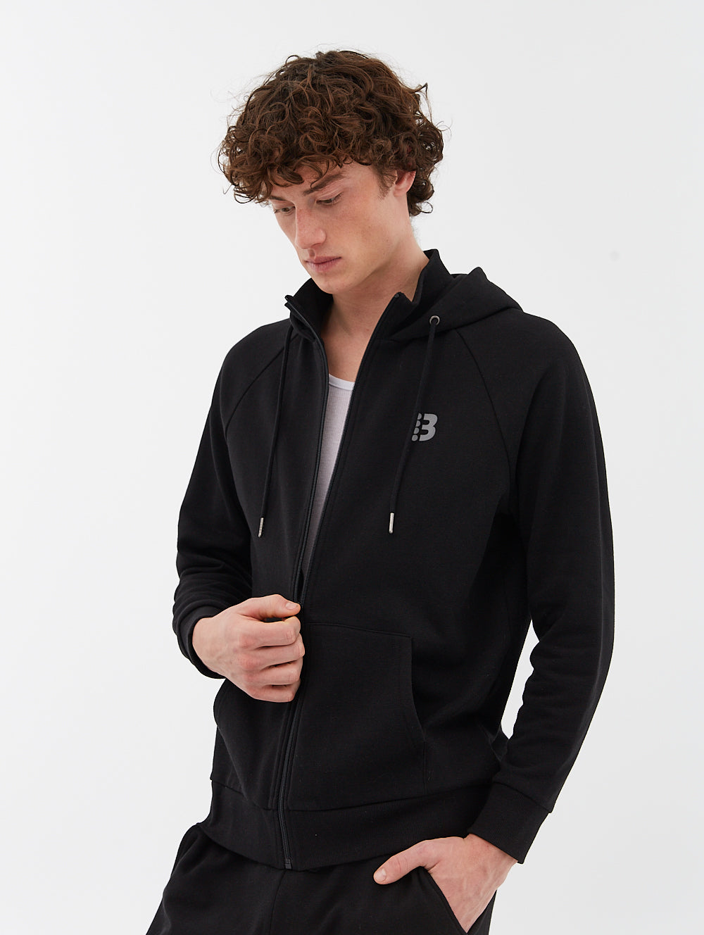 Flocker Black Zip Hoodies Shot 3