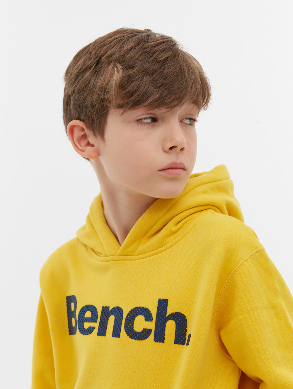 Boys Skinner Perforated Logo Hoodie - BN3E124370 - Bench