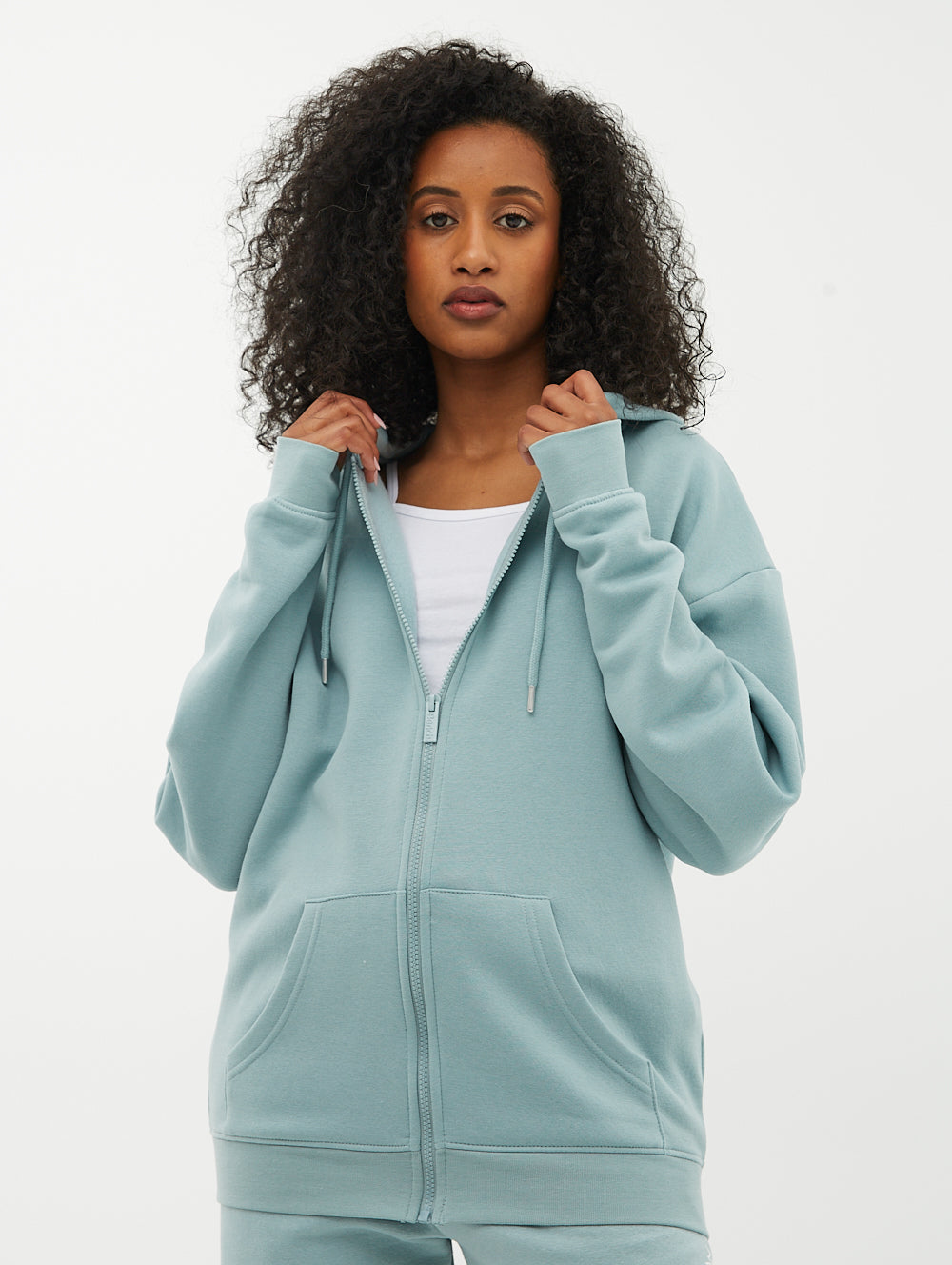 Mint zip clearance up hoodie