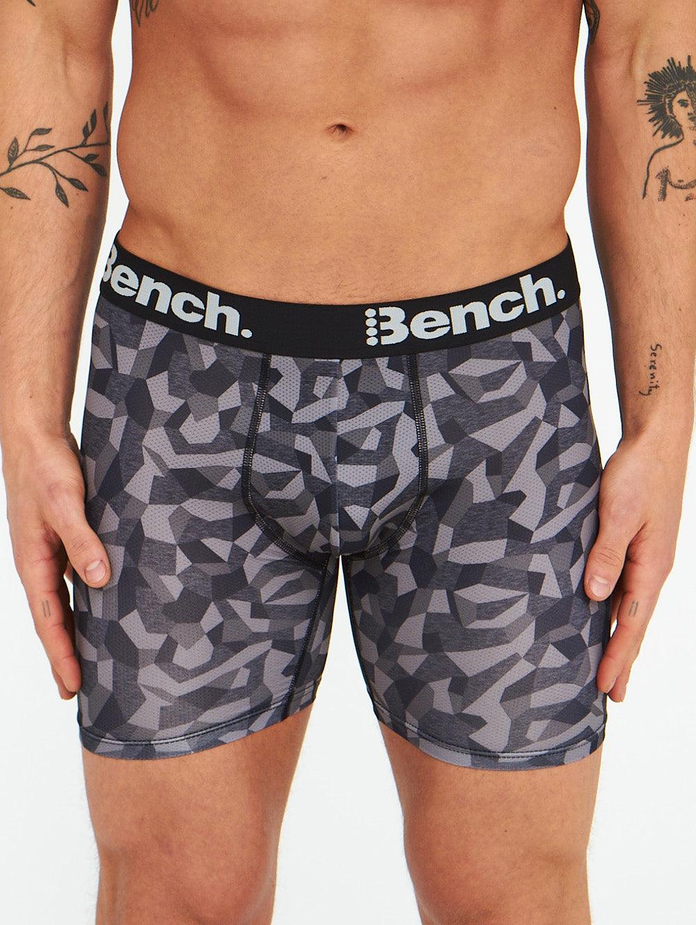 Mens Cubism 4-Dot Performance Boxer Briefs - 4 Pack - UMBN039 - Bench